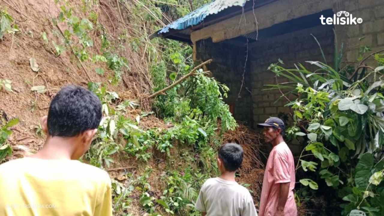 Rumah Warga Wakoko Buton Diterjang Longsor Kedua Kali