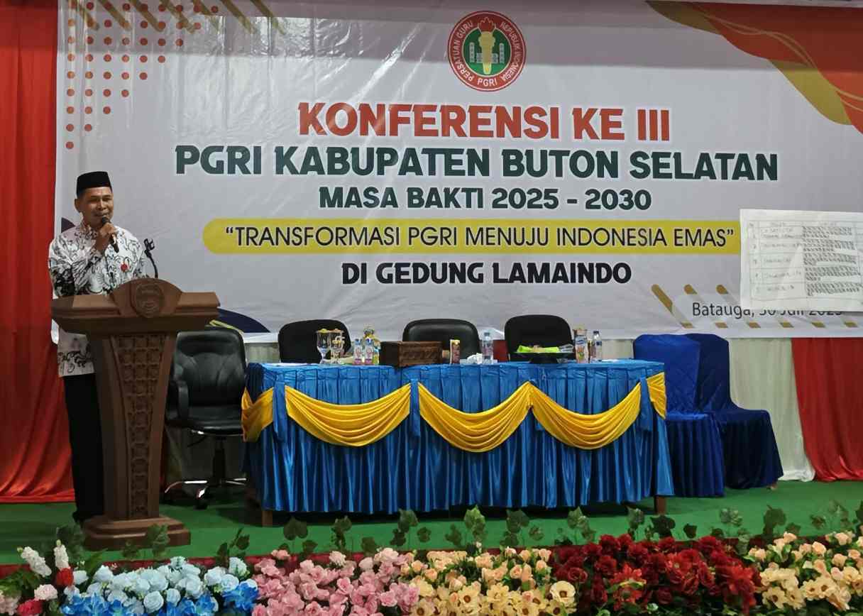 Firman Hamzah Terpilih Pimpin PGRI Buton Selatan Periode 2025-2030, Ini Visi dan Misinya