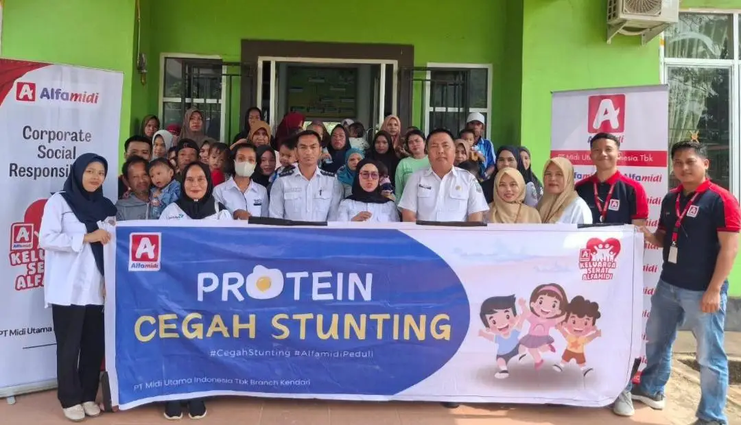 Cegah Stunting, Alfamidi Salurkan 10.800 Telur di Konawe Utara