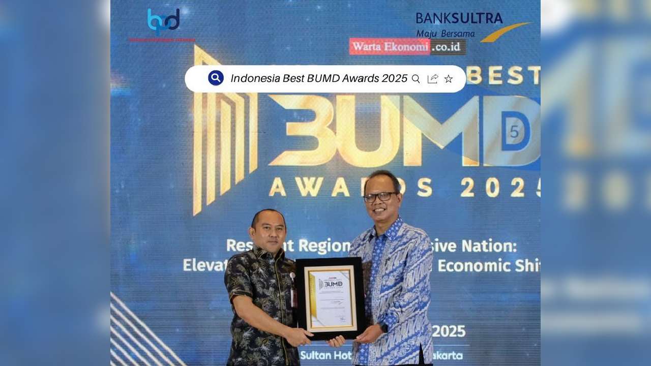 Bank Sultra Raih Penghargaan Top BUMD 2025