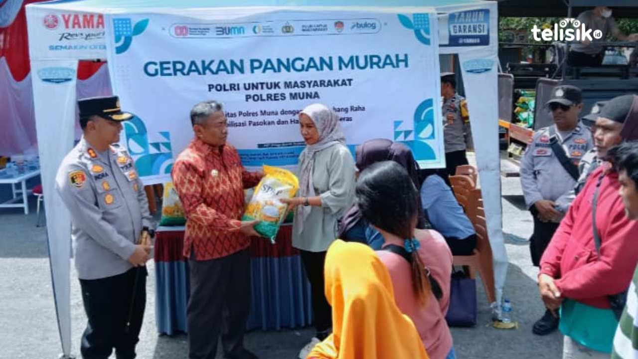 Polres Muna Batasi Masyarakat Berpenghasilan Rendah Beli Beras Maksimal Dua Karung