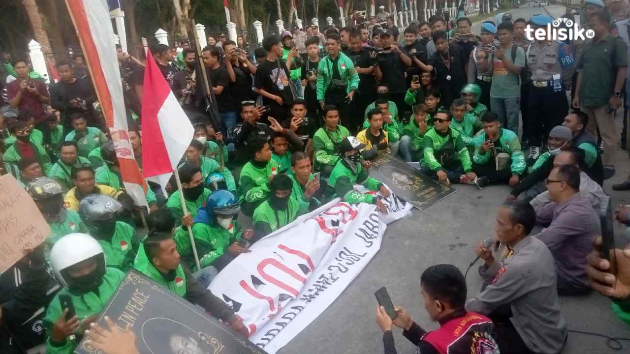 Ratusan Pengemudi Ojol di Kendari Sempat Ancam Duduki Mapolda Sultra