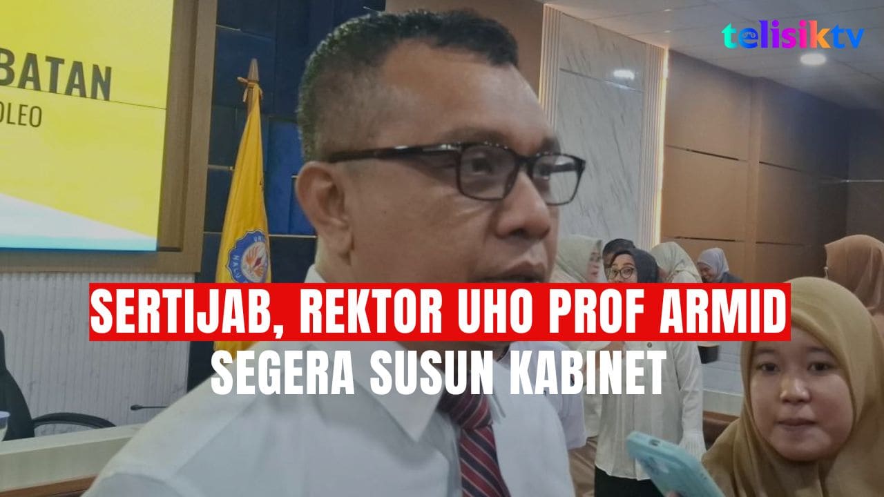TELISIKTV: Sertijab, Rektor UHO Prof Armid Segera Susun Kabinet