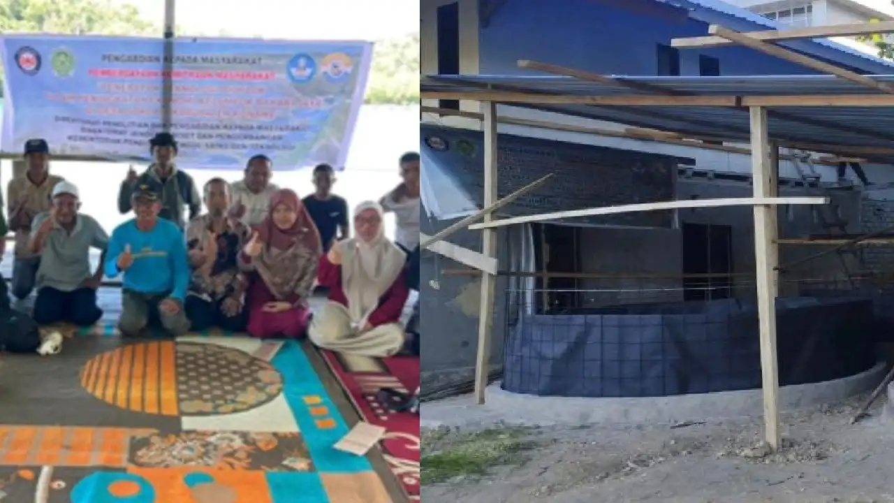 Dosen FPIK UHO dan ITK Avicenna Terapkan Teknologi Bioflok Budidaya Udang Vaname di Konawe