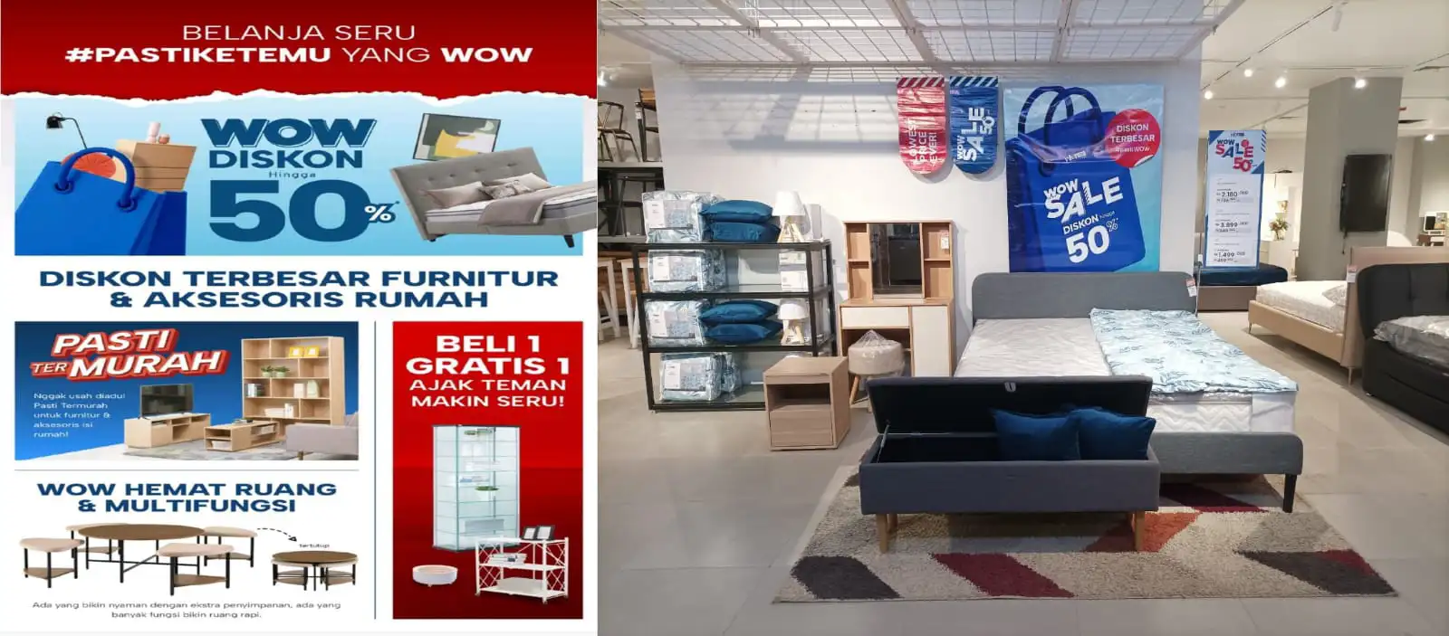 Isi Rumah Impian, Bayar Separuh WOW SALE hingga 50 Persen di Informa Kendari