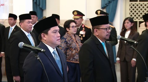 Resmi jadi Menpora, Erick Thohir Langsung Disambut Tugas Berat dari Prabowo