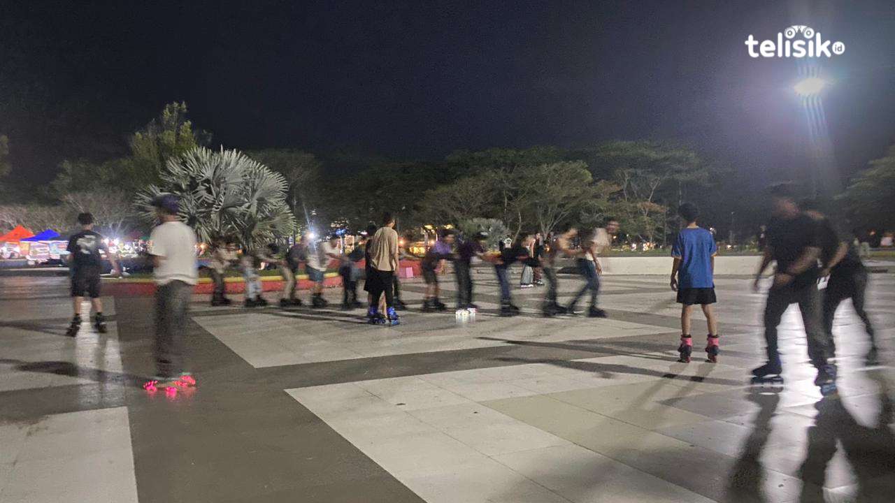 Area Eks MTQ Kendari Jadi Arena Baru Komunitas Skateboard dan Sepatu Roda