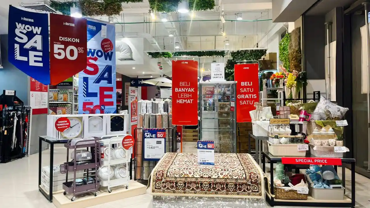 Diskon Hingga 50 Persen dan Cashback 10 Persen, INFORMA Kendari Gelar WOW Sale Double Kejutan