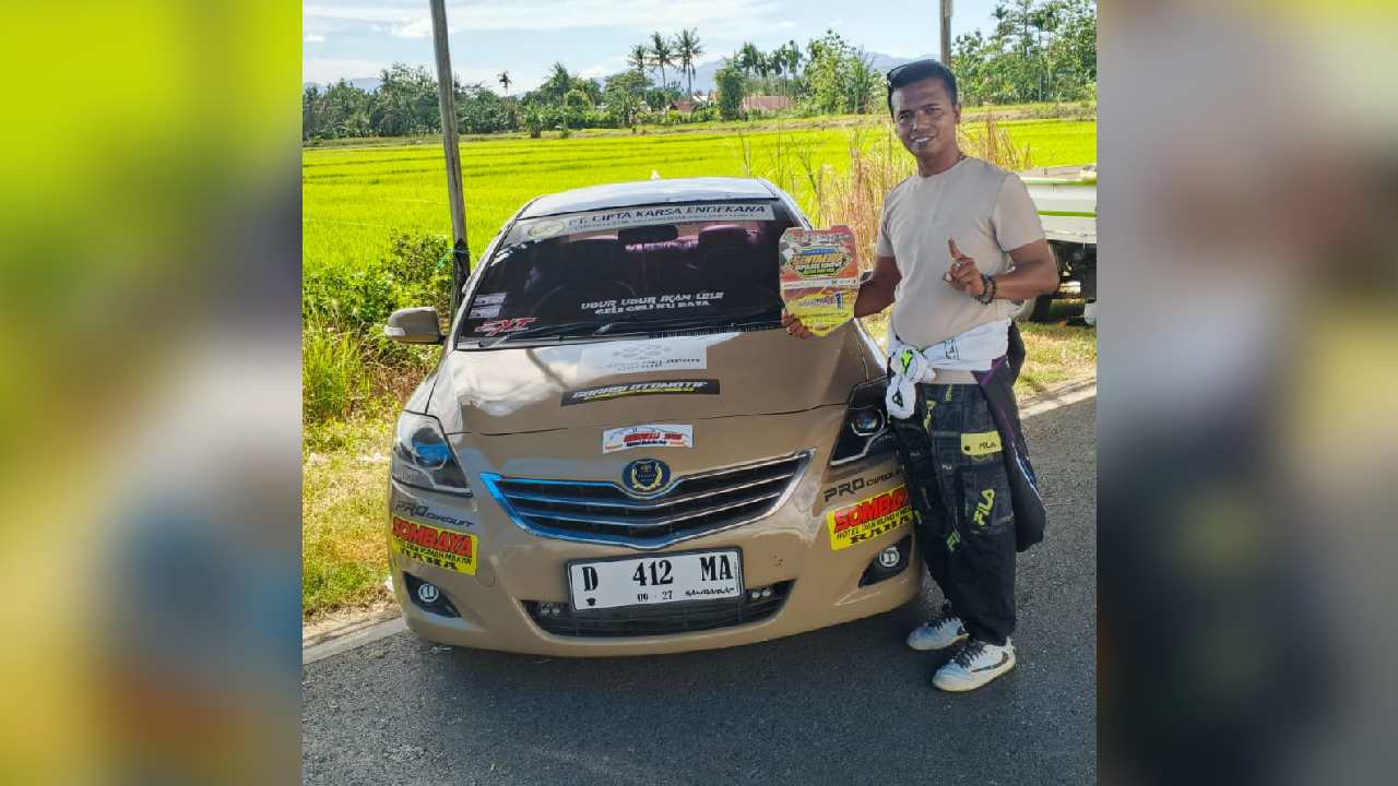 Pembalap EXTEZE Raha Juara 1 di Drag Race Gentaewa X Kapolres Konawe