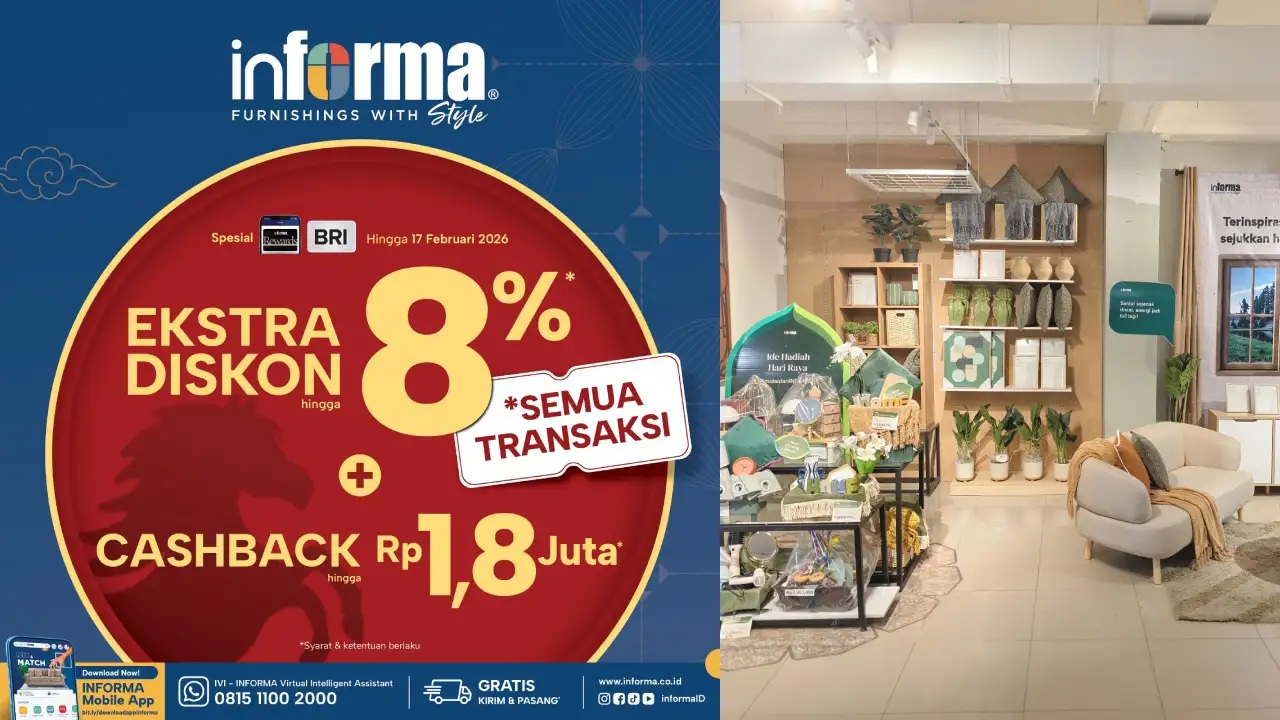 Promo Ramadan Informa Kendari: Diskon Sofa dan Meja Makan hingga 25 Persen