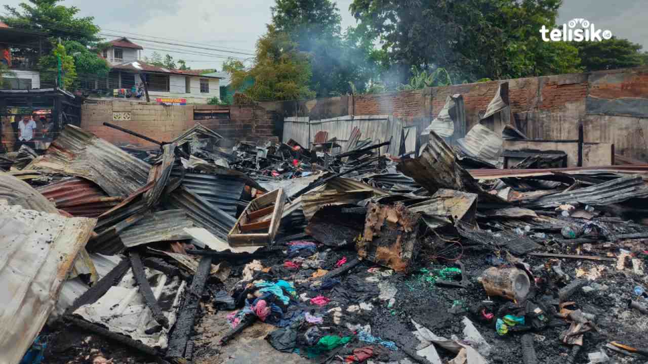 Kobaran Api Hanguskan 4 Bangunan dan Panggang 3 Ekor Kucing di Kendari