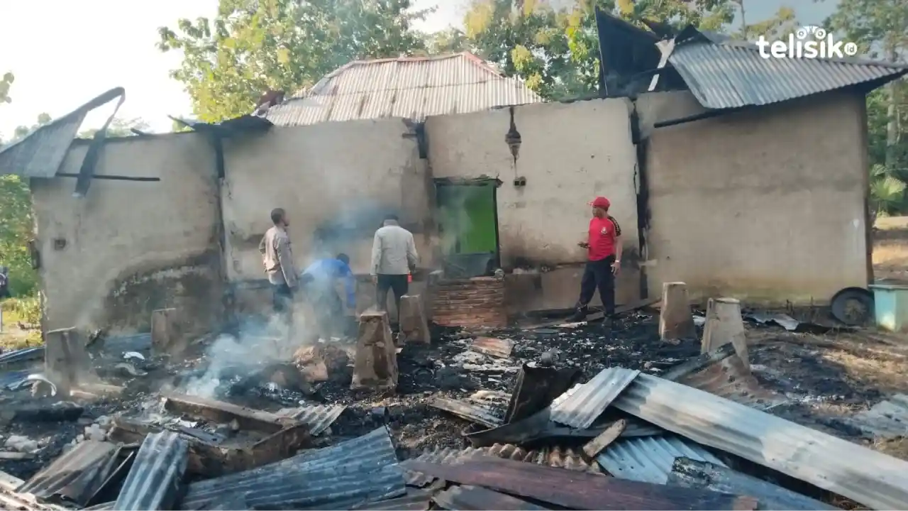 Rumah di Muna Barat Hangus Terbakar Saat Pemilik Lupa Padamkam Api Usai Masak Air
