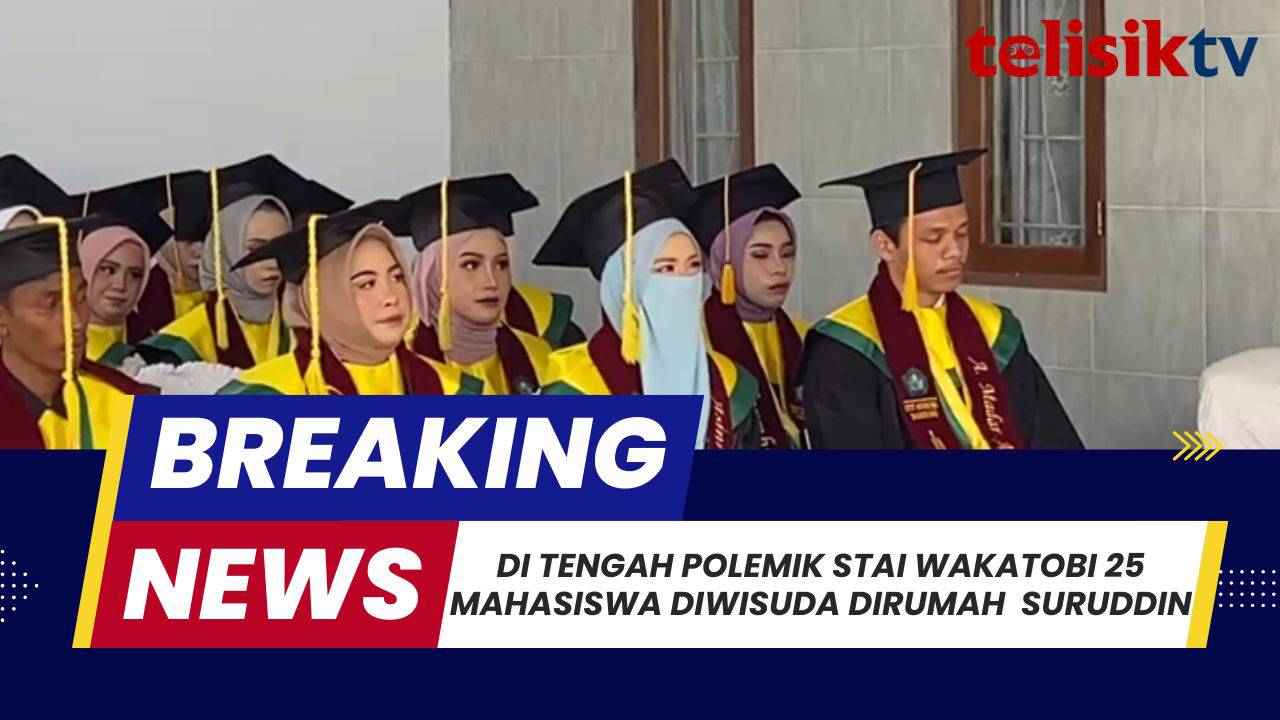 TELISIKTV: Di Tengah Polemik STAI Wakatobi 25 Mahasiswa Diwisuda di Rumah Suruddin