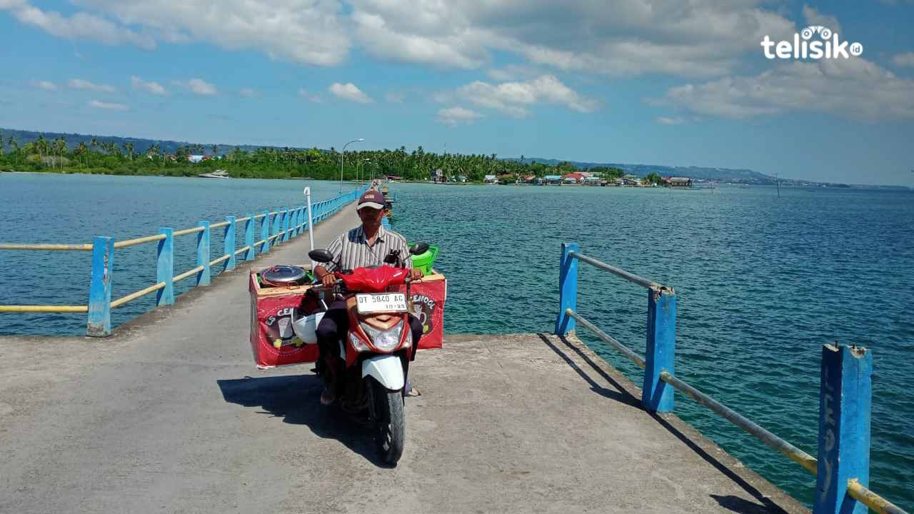 Beroperasi Hampir Satu Dekade Kondisi Jembatan Biru Pulau Makasar - Lowulowu Terancam Roboh