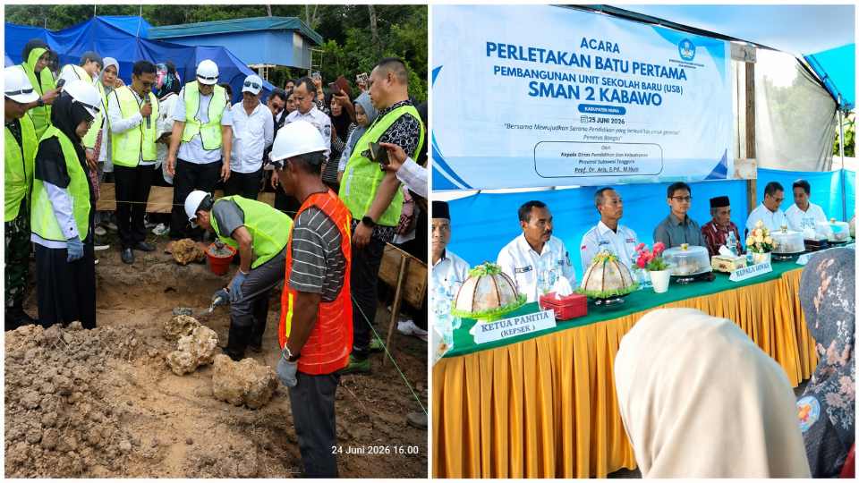 Mimpi Akses Pendidikan Terwujud, Pemprov Sultra Mulai Bangun SMAN 2 Kabawo Muna