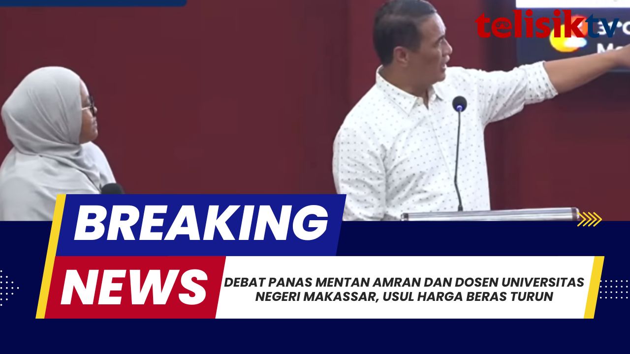 TELISIKTV: Debat Panas Mentan Amran dan Dosen Universitas Negeri Makassar, Usul Harga Beras Turun