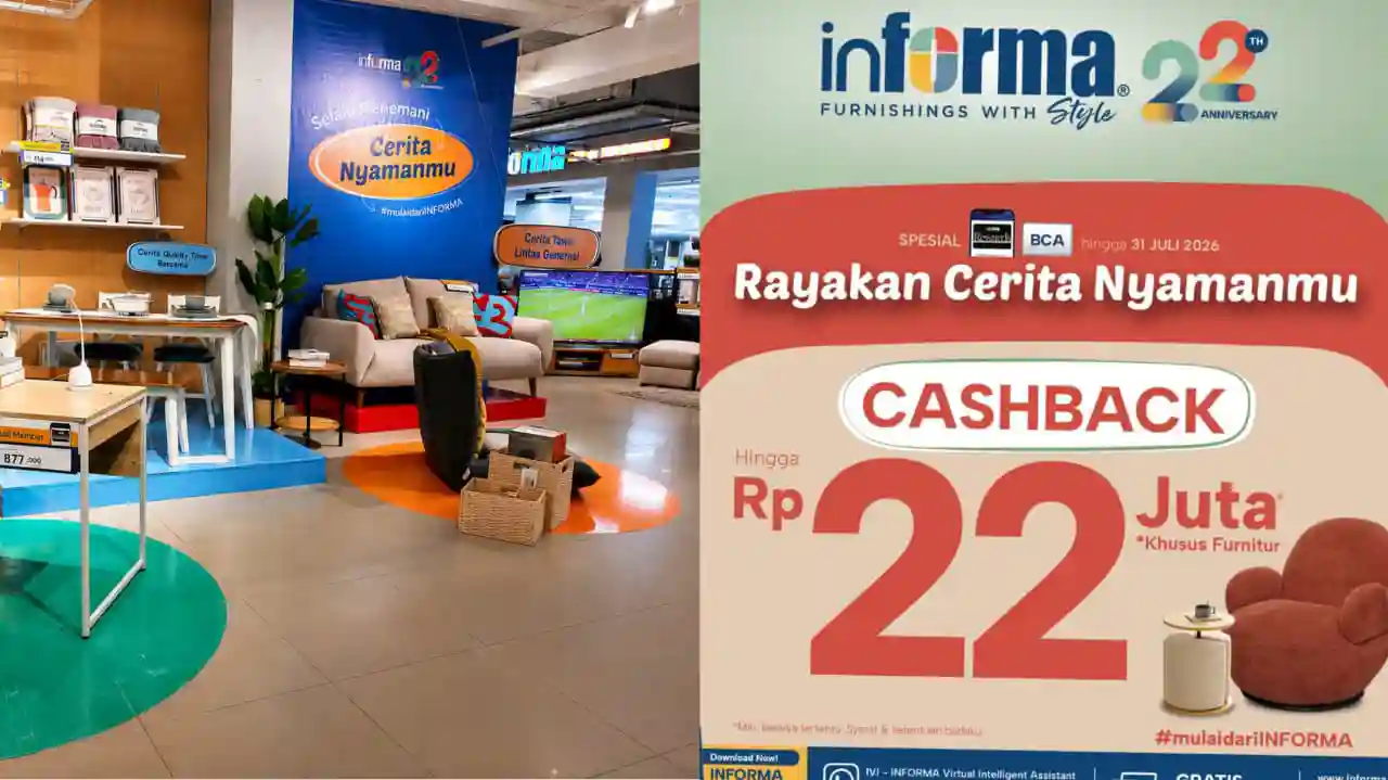 Informa Kendari Hadirkan Promo Terbesar di Momen Anniversary ke-22, Cashback Rp 22 Juta hingga Cicilan 0 Persen