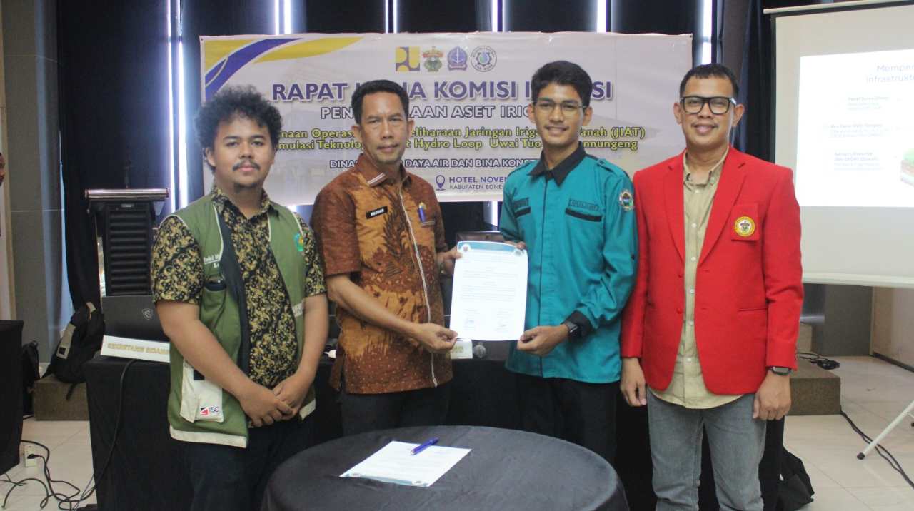 Kolaborasi Unhas dan Dinas SDABK Bone Buka Babak Baru Pengelolaan Irigasi Pertanian