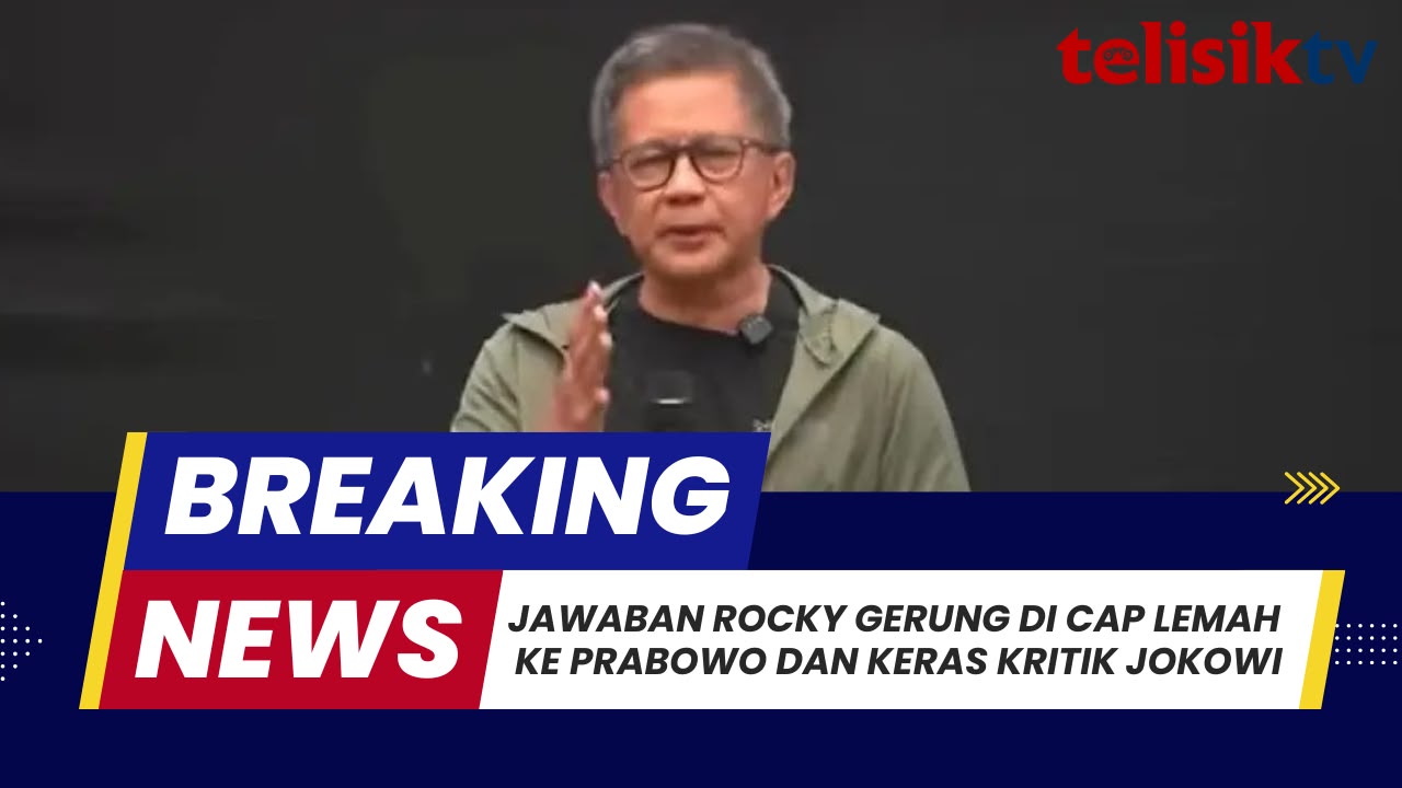 TELISIKTV: Jawaban Rocky Gerung Dicap Lemah ke Prabowo dan Keras Kritik Jokowi