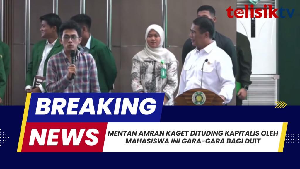 TELISIKTV: Mentan Amran Kaget Dituding Kapitalis Oleh Mahasiswa Ini Gara-Gara Bagi Duit