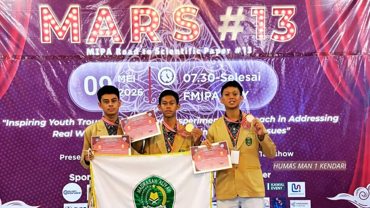Ubah Limbah Styrofoam jadi Cool Roof, Siswa MAN 1 Kendari Sabet Medali Perunggu di UNY