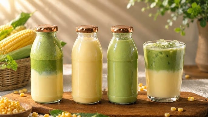 Susu Jagung Manis Viral, Paduan Unik untuk Matcha Latte dan Kopi
