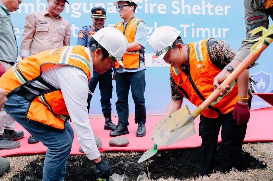 PT Vale Bangun Fire Shelter Pertama di Bungku Timur Morowali, Dekatkan Layanan Darurat ke Warga