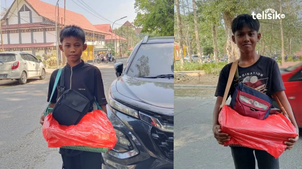 2 Bocah SD Ini Pulang Sekolah Relakan Waktu Bermain, Pilih Jual Mangga Keliling Demi Bantu Ekonomi Keluarga