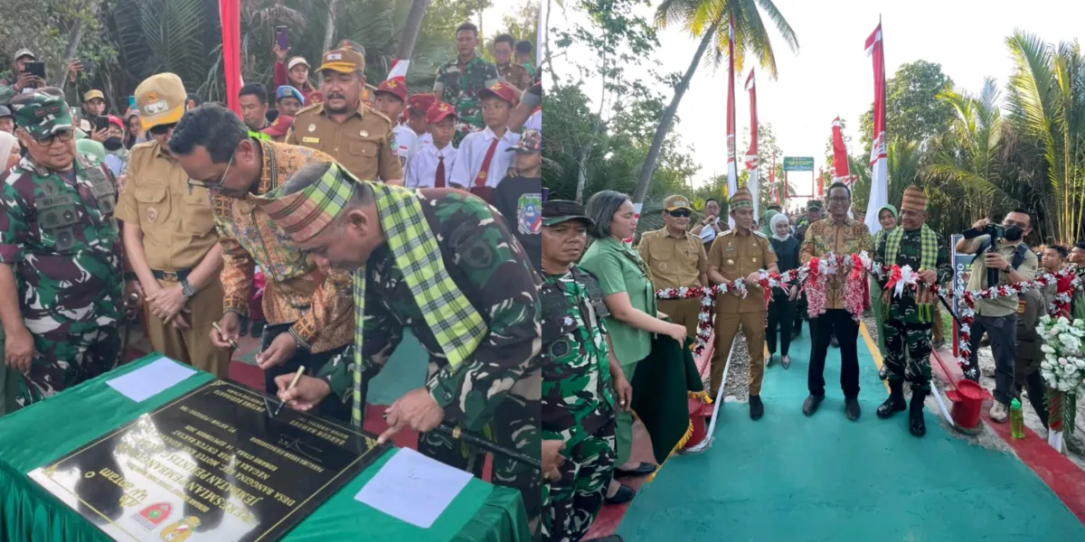 ANTAM dan TNI Bangun Jembatan Perintis Garuda di Konawe Utara, Warga Tak Lagi Tempuh 8 Kilometer