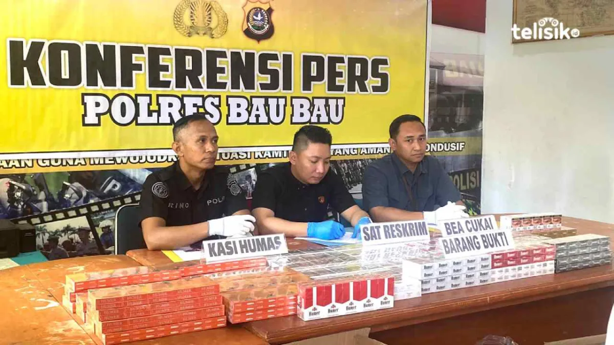 Polisi Ungkap Peredaran Rokok Ilegal di Baubau, Kerugian Negara Ditaksir Ratusan Juta Rupiah