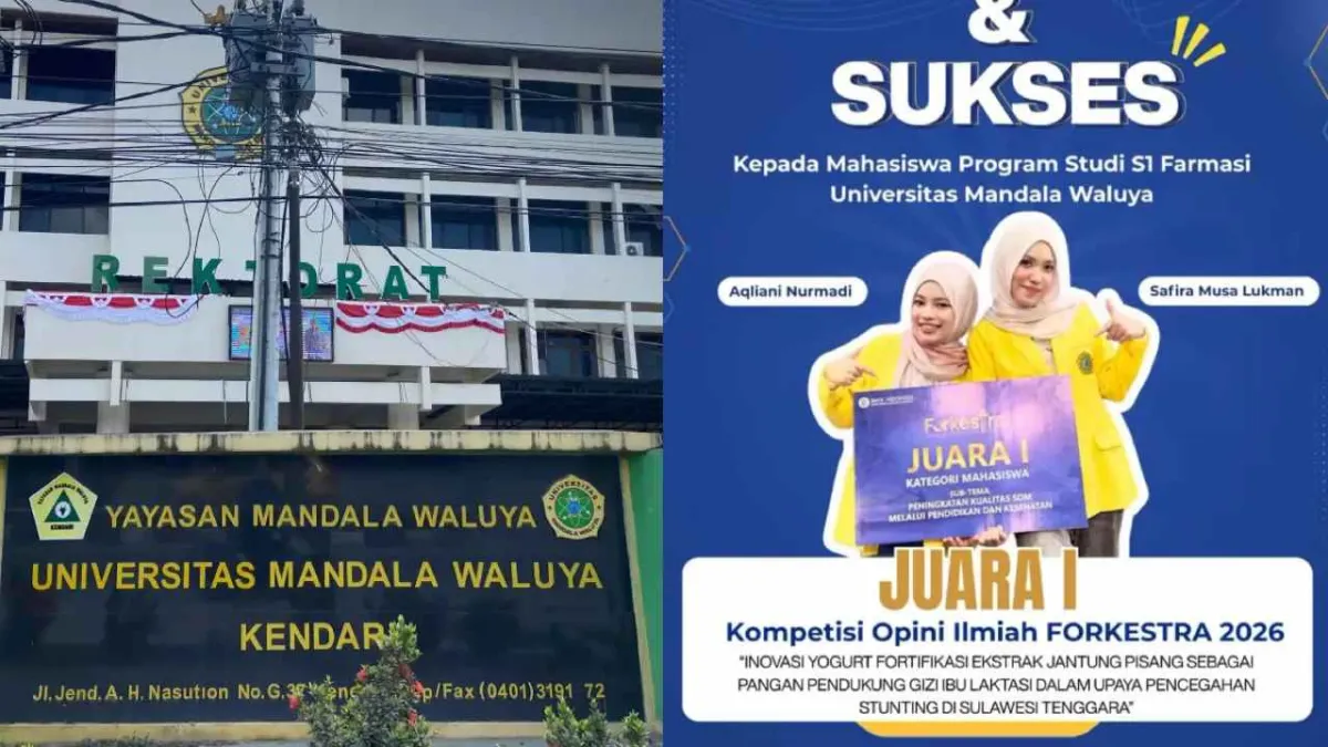 Mahasiswa Farmasi UMW Kendari Juara I FORKESTRA 2026, Angkat Inovasi Yogurt Ekstrak Jantung Pisang untuk Cegah Stunting