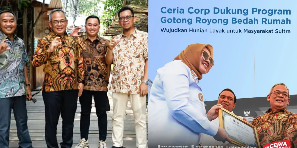 PT Ceria dan Pemerintah Gotong Royong Bedah Rumah, Upaya Wujudkan Hunian Layak di Sultra