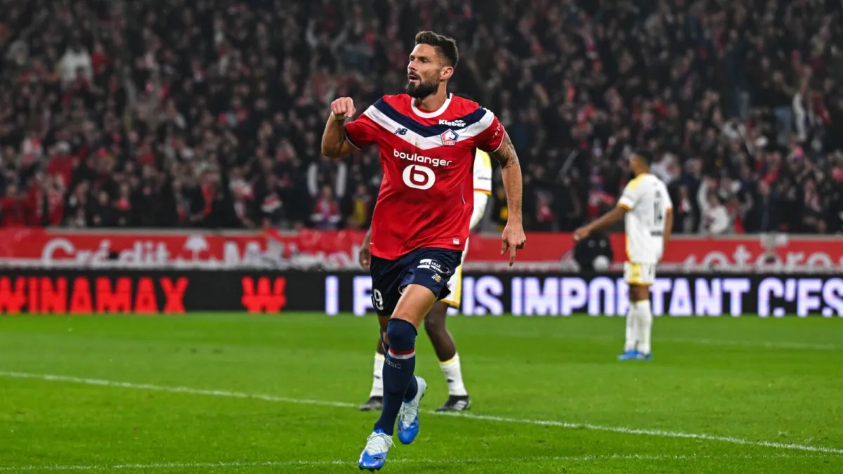 Giroud Bawa Lille Menangi Derby du Nord atas Lens
