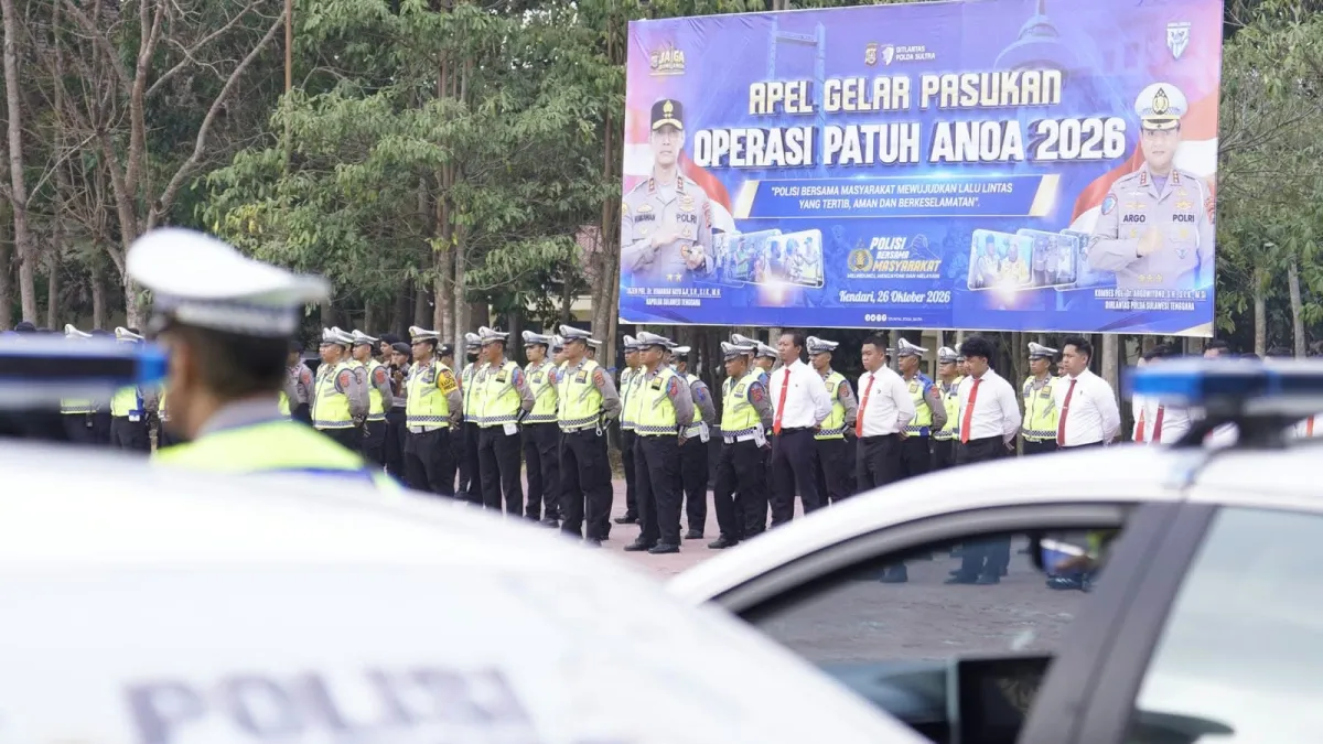 Operasi Patuh Anoa 2026 Digelar 14 Hari, 324 Personel Diterjunkan di Sultra