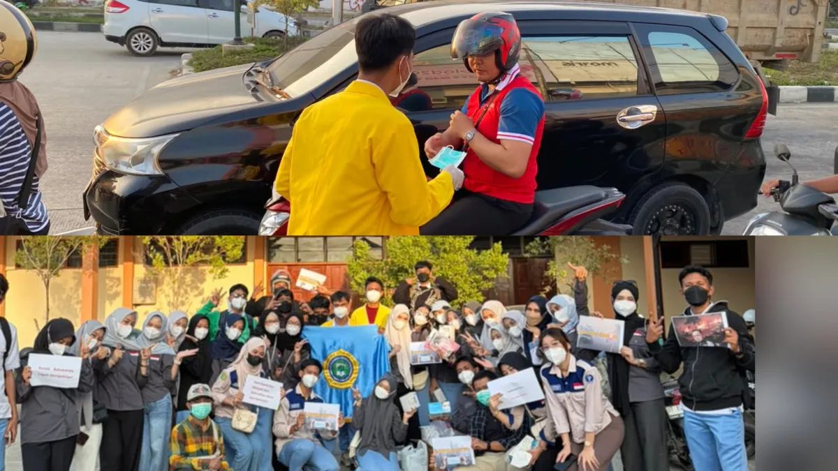 Kabut Asap Karhutla Ancam Kesehatan, Mahasiswa HMPS Farmasi UMW Kendari Bergerak Turun Bagikan Ribuan Masker