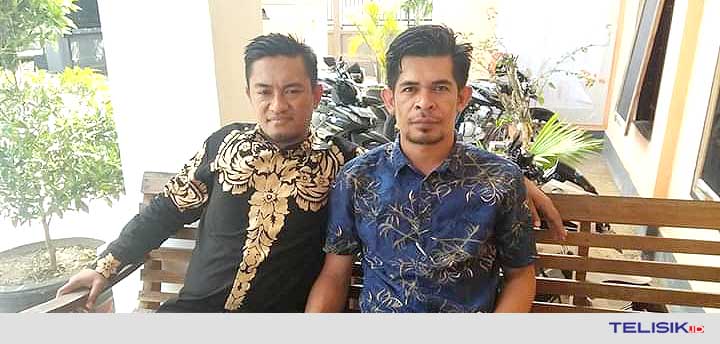 Ketua Bawaslu Muna, Al Abzal Naim bersama Ketua KPU Muna, Kubais. Foto: Naryo/Telisik