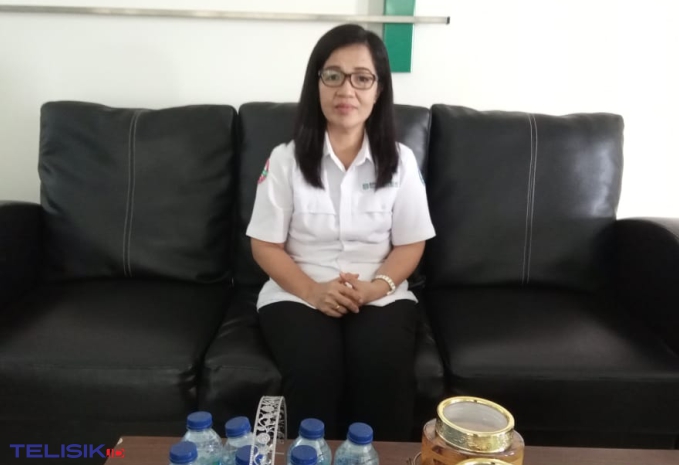 Kepala Cabang (Kacab) BPJS Kesehatan Cabang Baubau, Natalia Panggelo. Foto: Ridwan Amsyah/Telisik