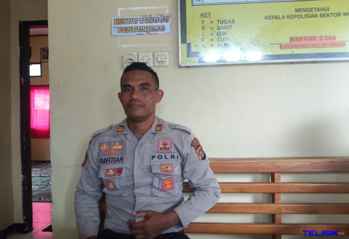 Kapolsek Walio AKP Bahtiar. Foto: Ridwan Amsyah/Telisik