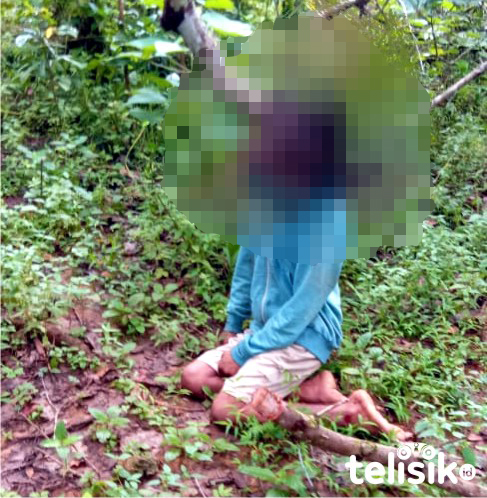 La Ule yang ditemukan gantung diri di pohon jambu mete. Foto: Naryo/Telisik