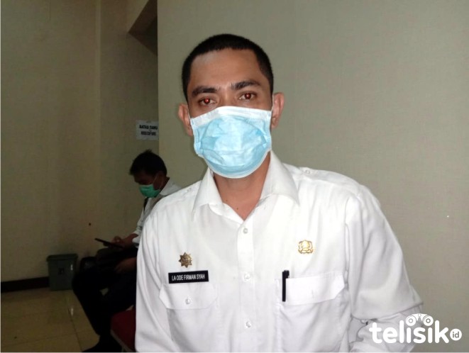 La Ode Firmansyah, Kabid Infrastruktur Dasar Dinas Kominfo Statistik dan Persandian Muna. Foto: Naryo/Telisik