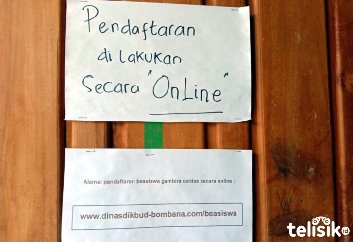 Informasi perekrutan calon penerima Beasiswa Bombana. Foto: Hir/Telisik