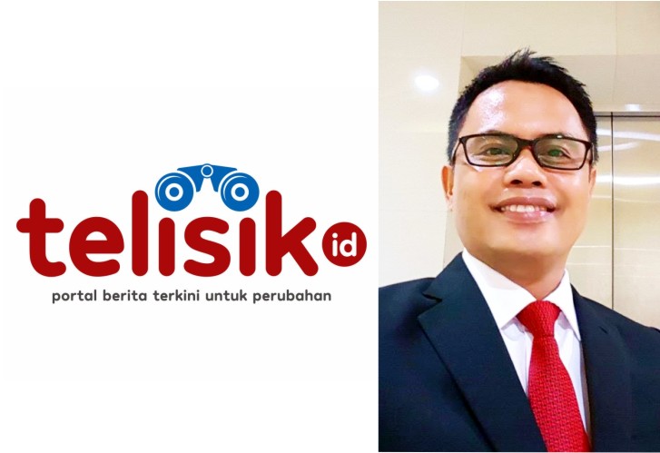 Logo baru Telisik.id dan Direktur Utama Telisik.id, La Ode M. Nasir, S.Ag, M.I.Kom. Foto: Ist.
