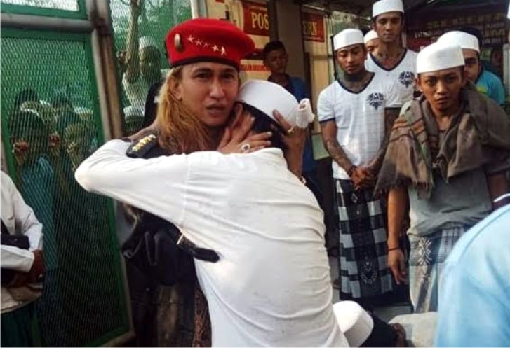 Habib Bahar saat baru bebas dari tahanan. Foto: detiknews.com