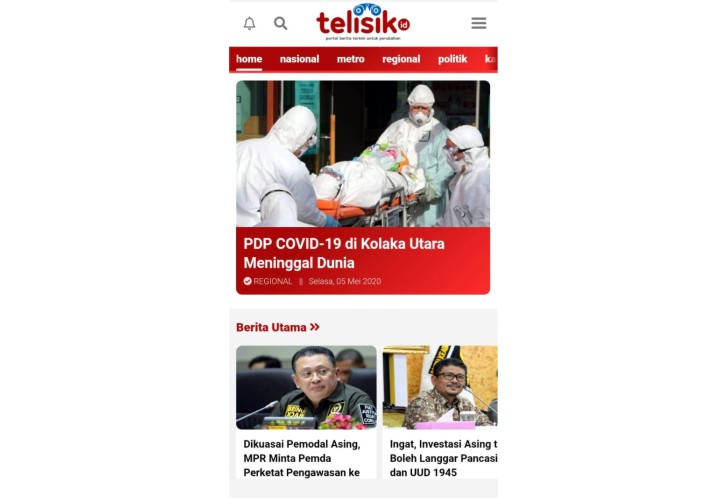Wajah baru Telisik.id