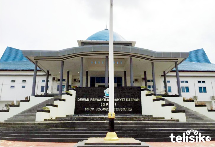 Gedung DPRD Sulawesi Tenggara. Foto: Dul/Telisik