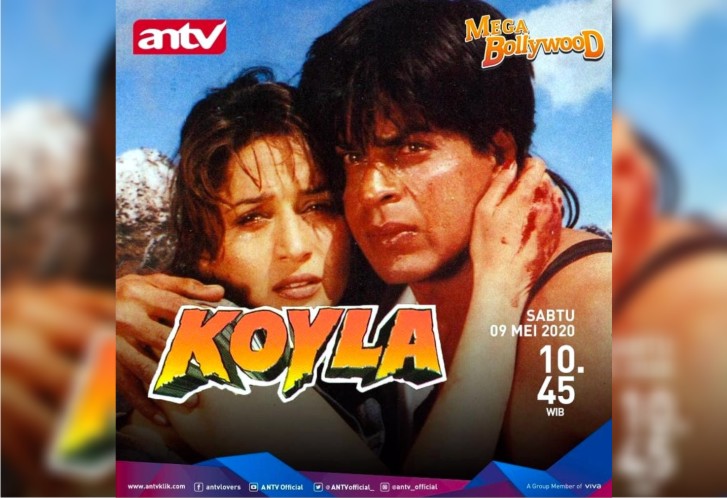 Film Koyla, Mega Bollywood ANTV Hari Ini, Jam 10.45, Film Action Shah Rukh Khan. Foto: ANTV_official