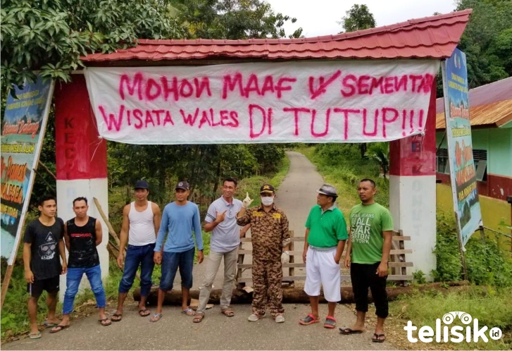 Salah satu obyek wisata yang ditutup. Foto: Ist.