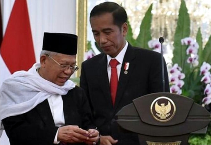 Presiden Jokowi dan Wakil Presiden Ma'ruf Amin. Sumber: internet/fajar