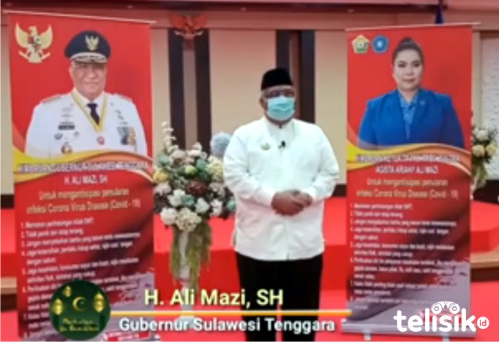 H Ali Mazi SH Gubernur Sulawesi Tenggara. Foto: Telisik.id