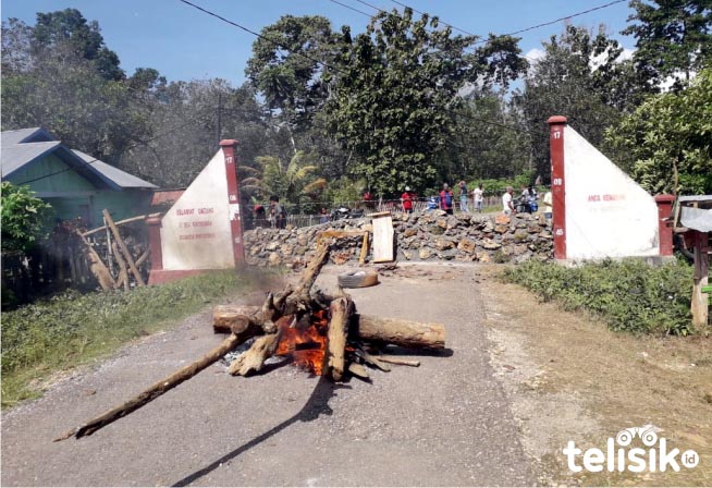Jalan di perbatasan Kontukowuna yang dibeton. Foto: Ist